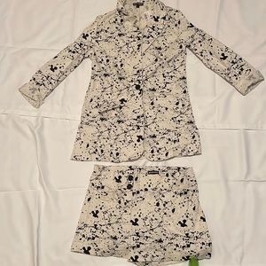 Women Splash Painter pattern Blazer and short set